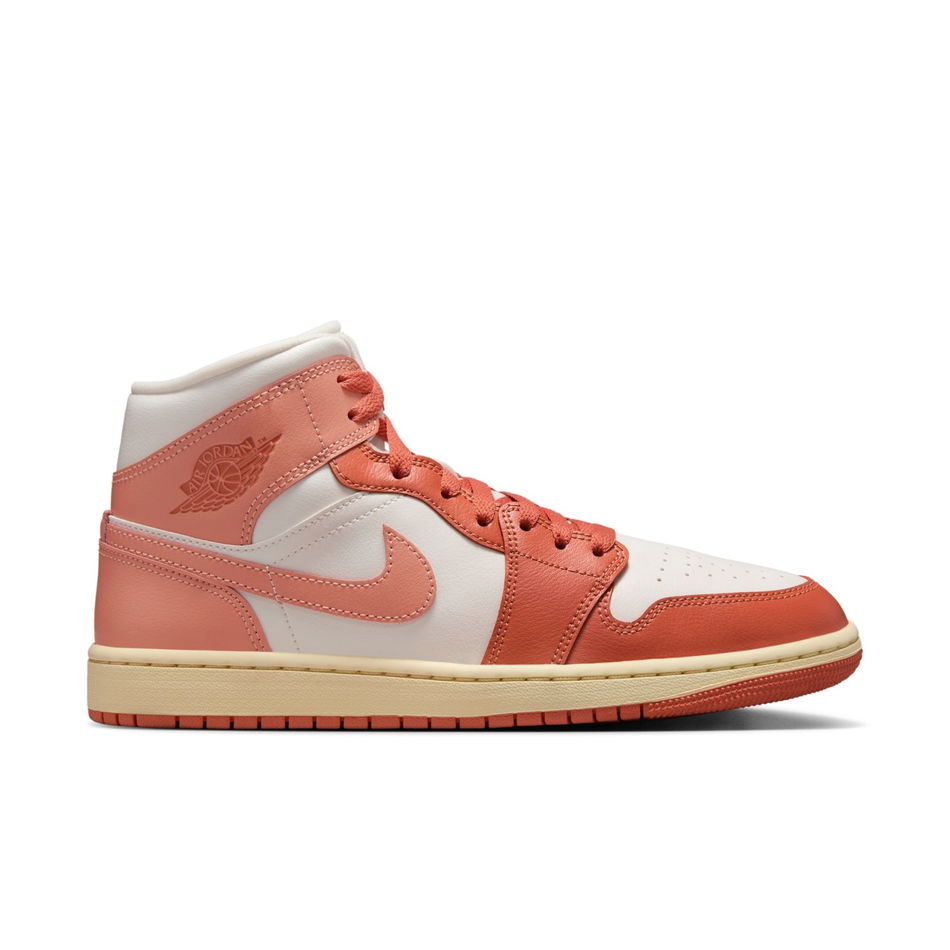 Air Jordan 1 Mid 'Madder Root' Kadın Basketbol Ayakkabısı