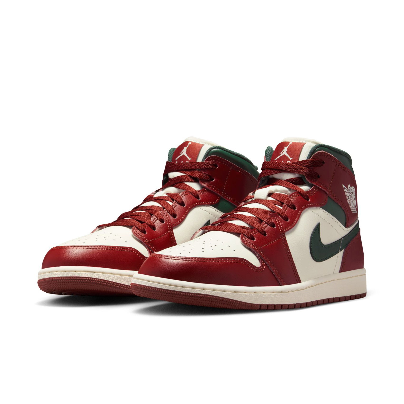 Nike Air Jordan 1 Mid 'Redstone Midnight Green' Erkek Basketbol