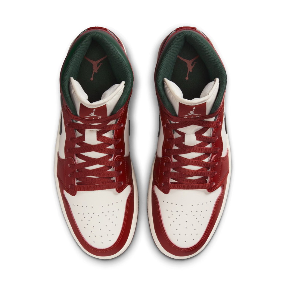 Air Jordan 1 Mid 'Redstone Midnight Green' Erkek Basketbol Ayakkabısı