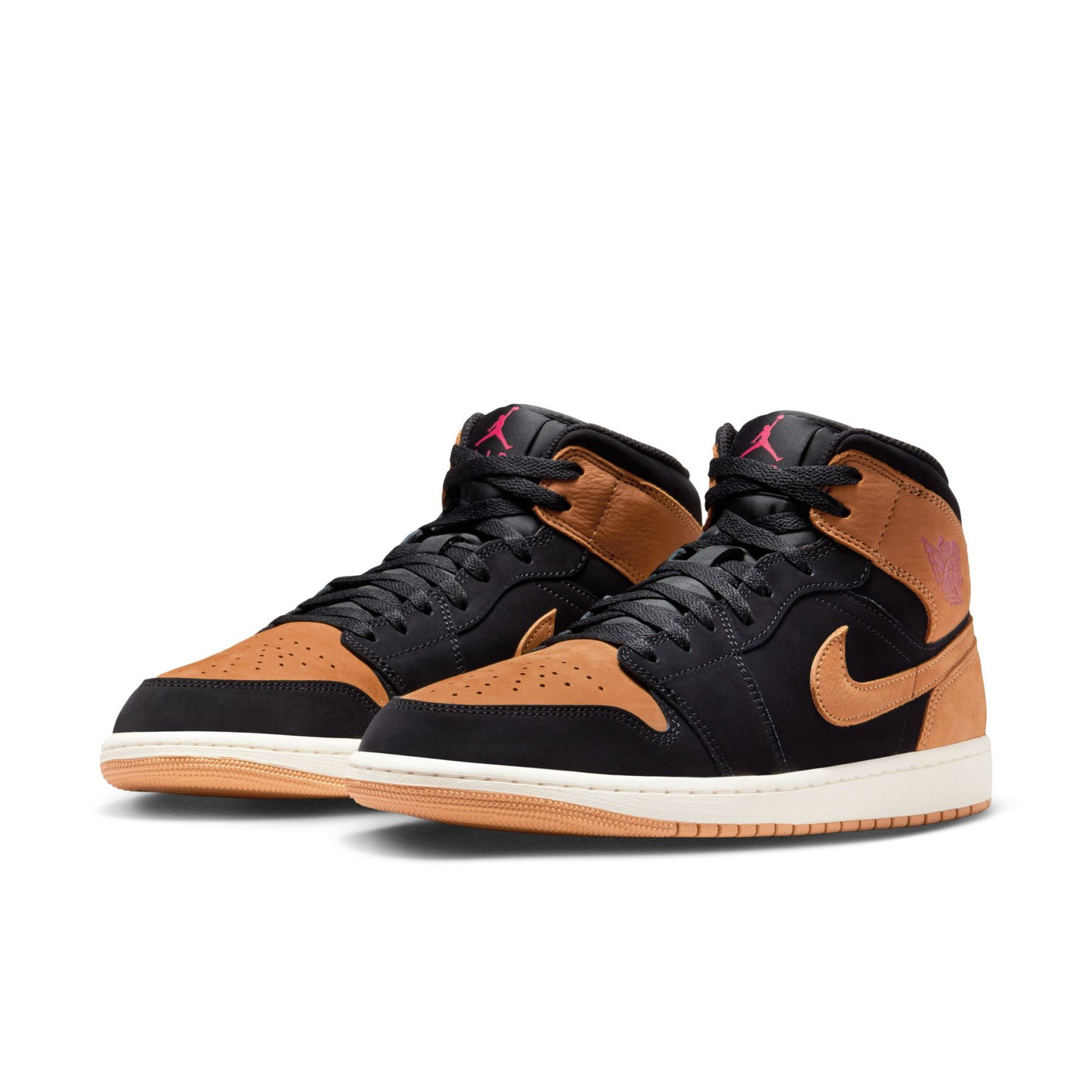 Nike Air Jordan 1 Mid SE 'Black Flax' Erkek Basketbol Ayakkabısı