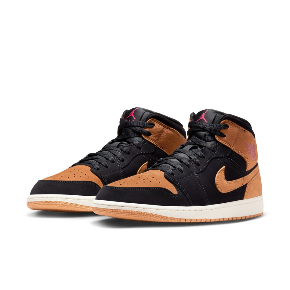 Air Jordan 1 Mid SE 'Black Flax' Erkek Basketbol Ayakkabısı