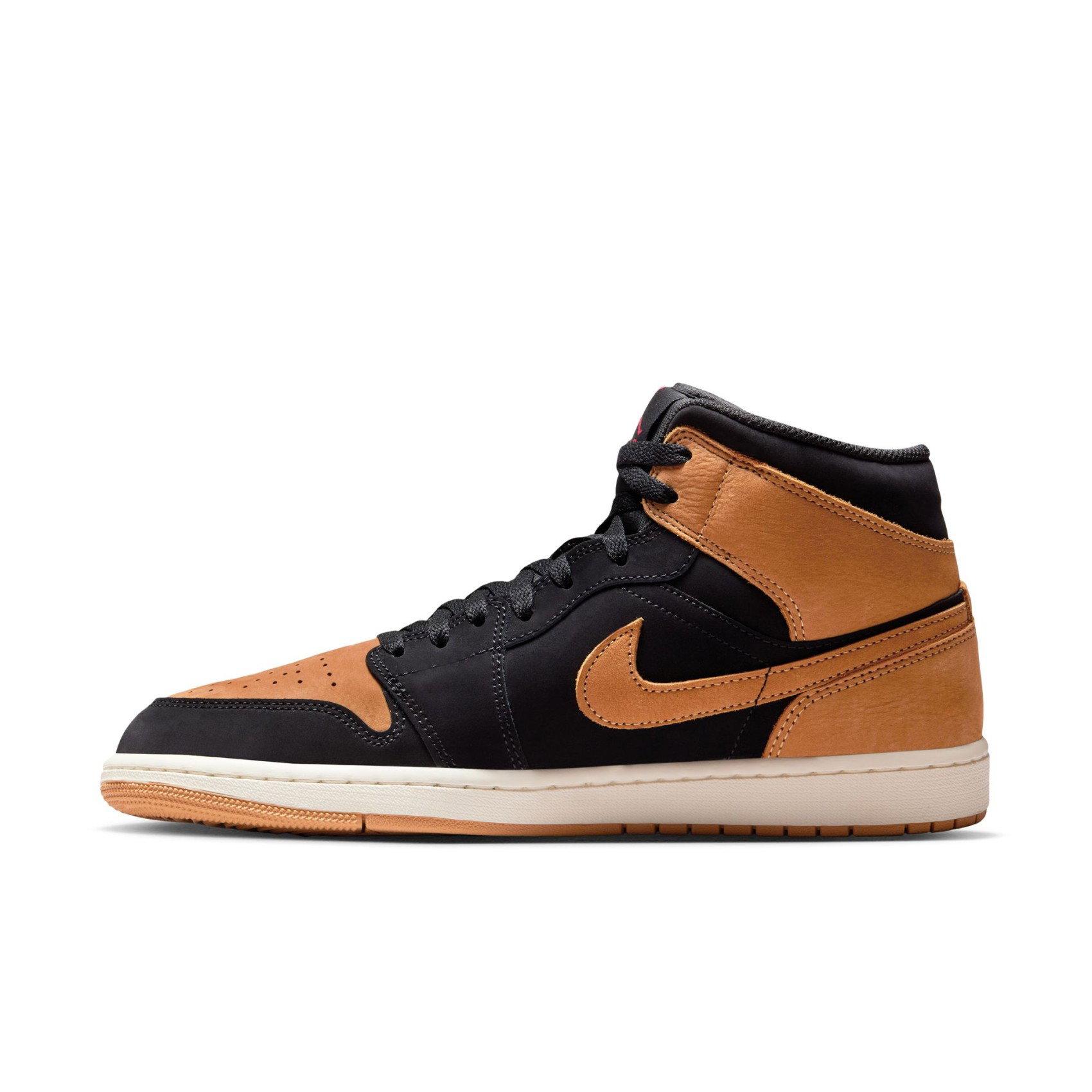 Nike Air Jordan 1 Mid SE 'Black Flax' Erkek Basketbol Ayakkabısı