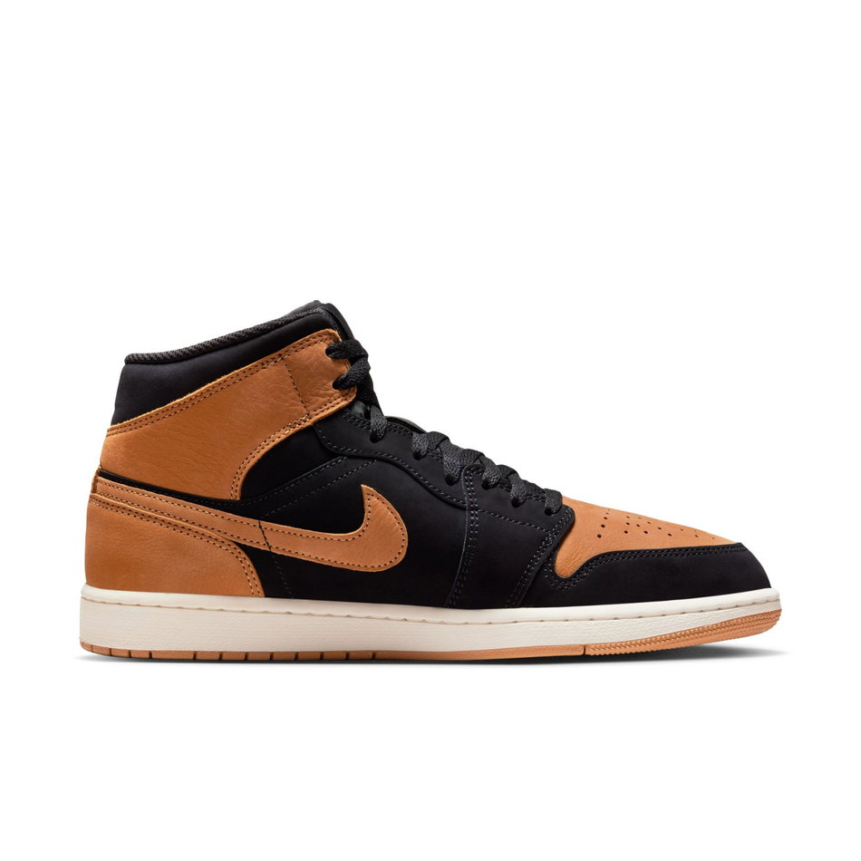 Air Jordan 1 Mid SE 'Black Flax' Erkek Basketbol Ayakkabısı