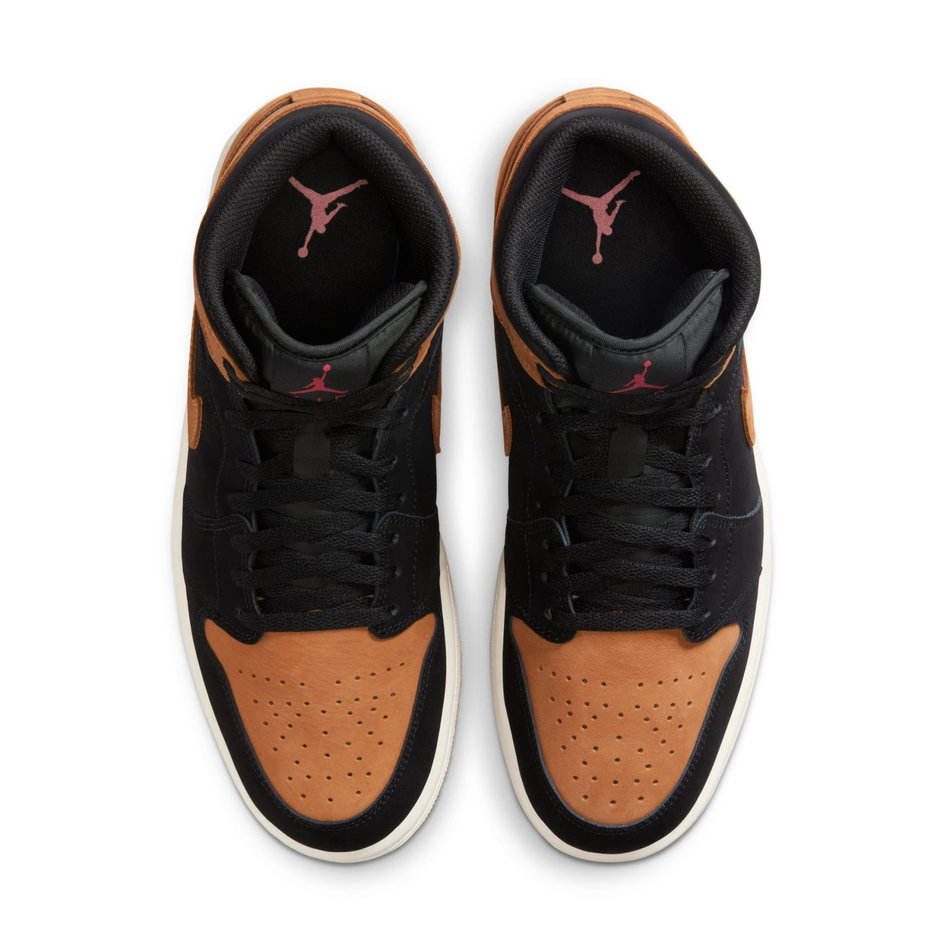 Air Jordan 1 Mid SE 'Black Flax' Erkek Basketbol Ayakkabısı