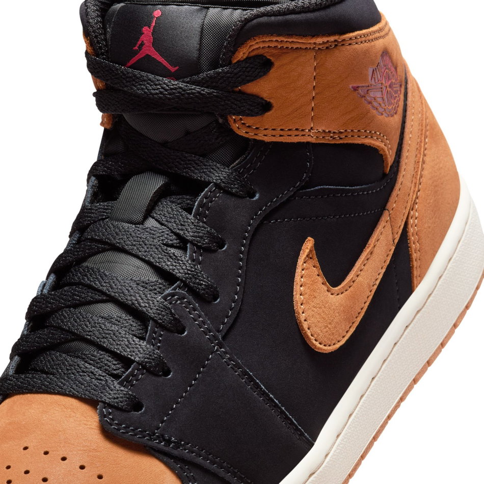 Air Jordan 1 Mid SE 'Black Flax' Erkek Basketbol Ayakkabısı