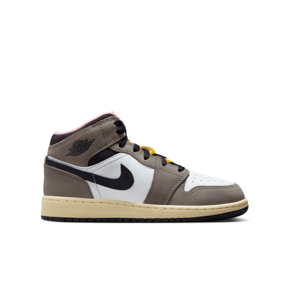 Air Jordan 1 Mid SE 'Cave Stone' Gs Basketbol Ayakkabısı
