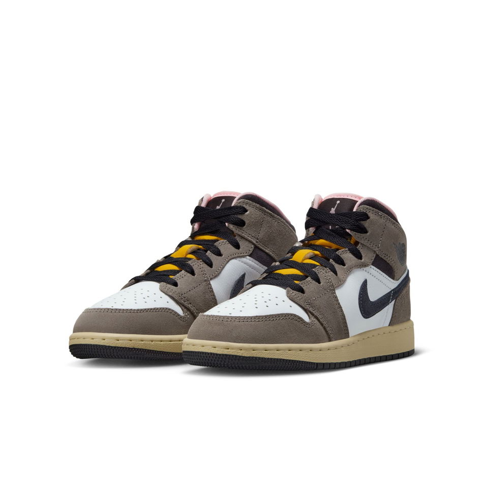 Air Jordan 1 Mid SE 'Cave Stone' Gs Basketbol Ayakkabısı