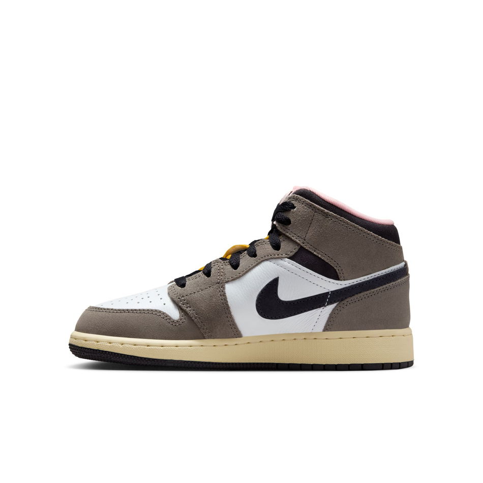 Air Jordan 1 Mid SE 'Cave Stone' Gs Basketbol Ayakkabısı