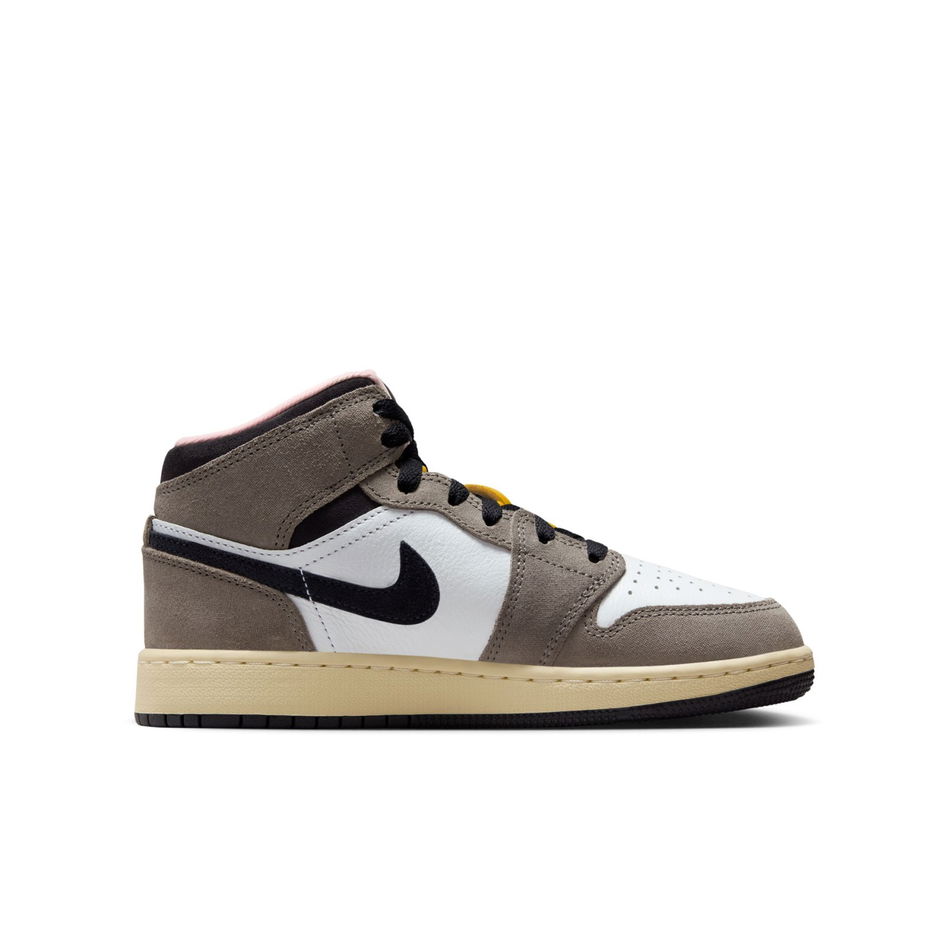 Air Jordan 1 Mid SE 'Cave Stone' Gs Basketbol Ayakkabısı
