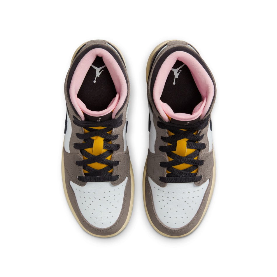 Air Jordan 1 Mid SE 'Cave Stone' Gs Basketbol Ayakkabısı