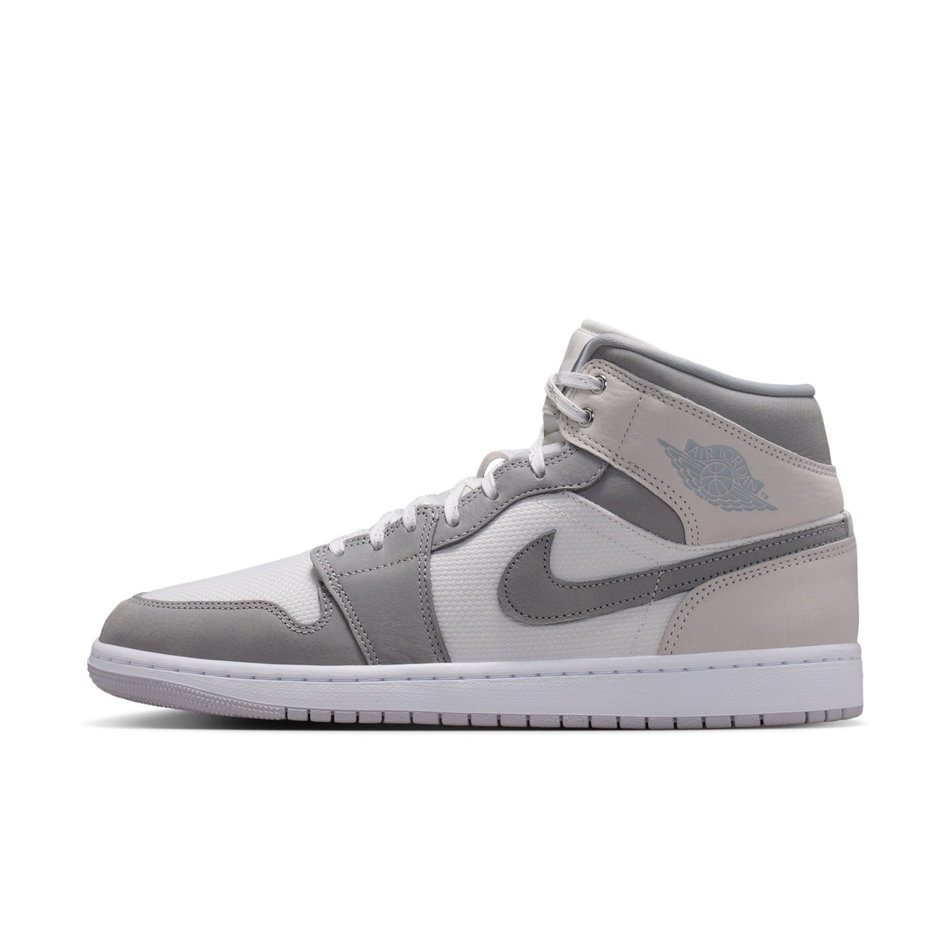 Air Jordan 1 Mid Se Erkek Gri Basketbol Ayakkabısı