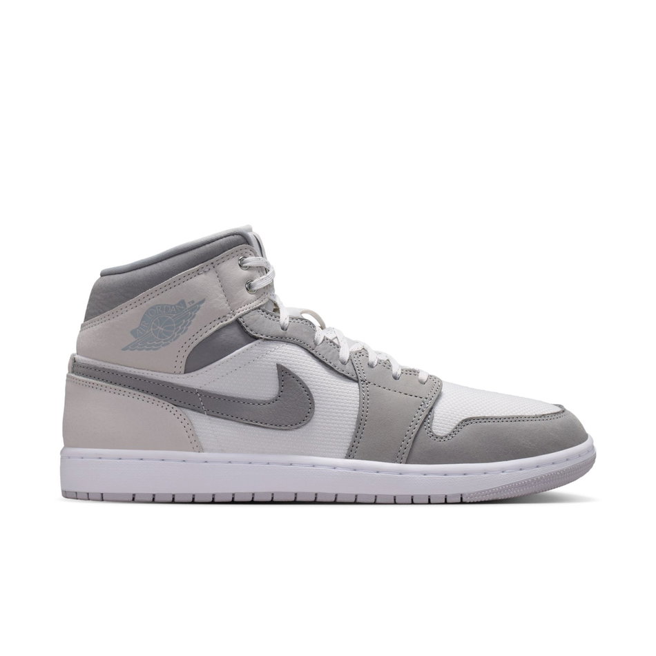 Air Jordan 1 Mid Se Erkek Gri Basketbol Ayakkabısı