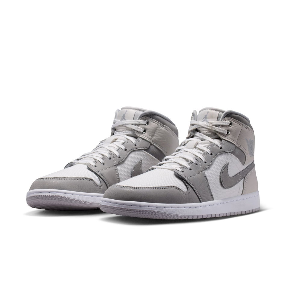 Air Jordan 1 Mid Se Erkek Gri Basketbol Ayakkabısı