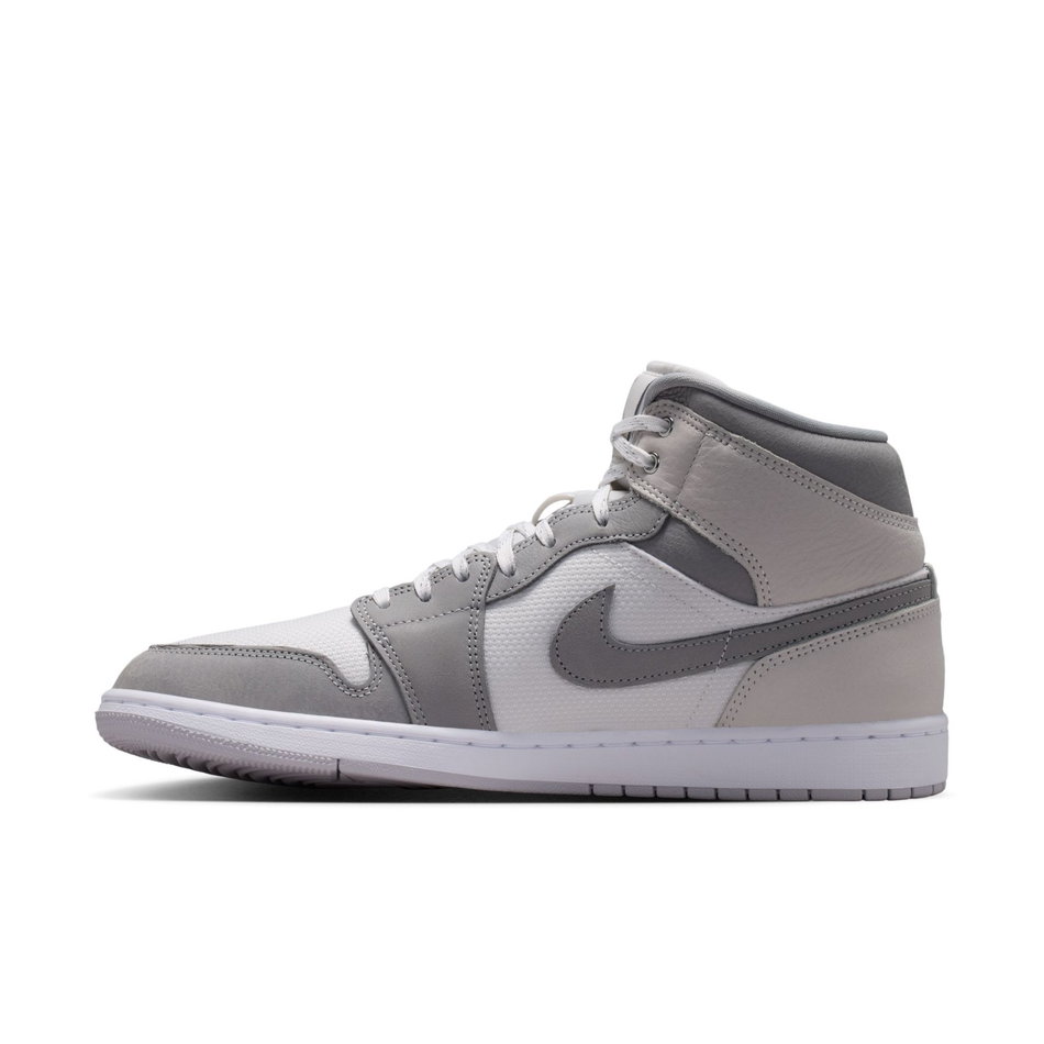 Air Jordan 1 Mid Se Erkek Gri Basketbol Ayakkabısı
