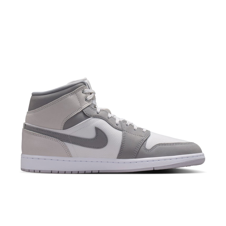 Air Jordan 1 Mid Se Erkek Gri Basketbol Ayakkabısı