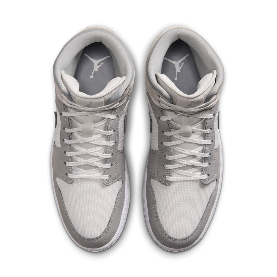 Air Jordan 1 Mid Se Erkek Gri Basketbol Ayakkabısı