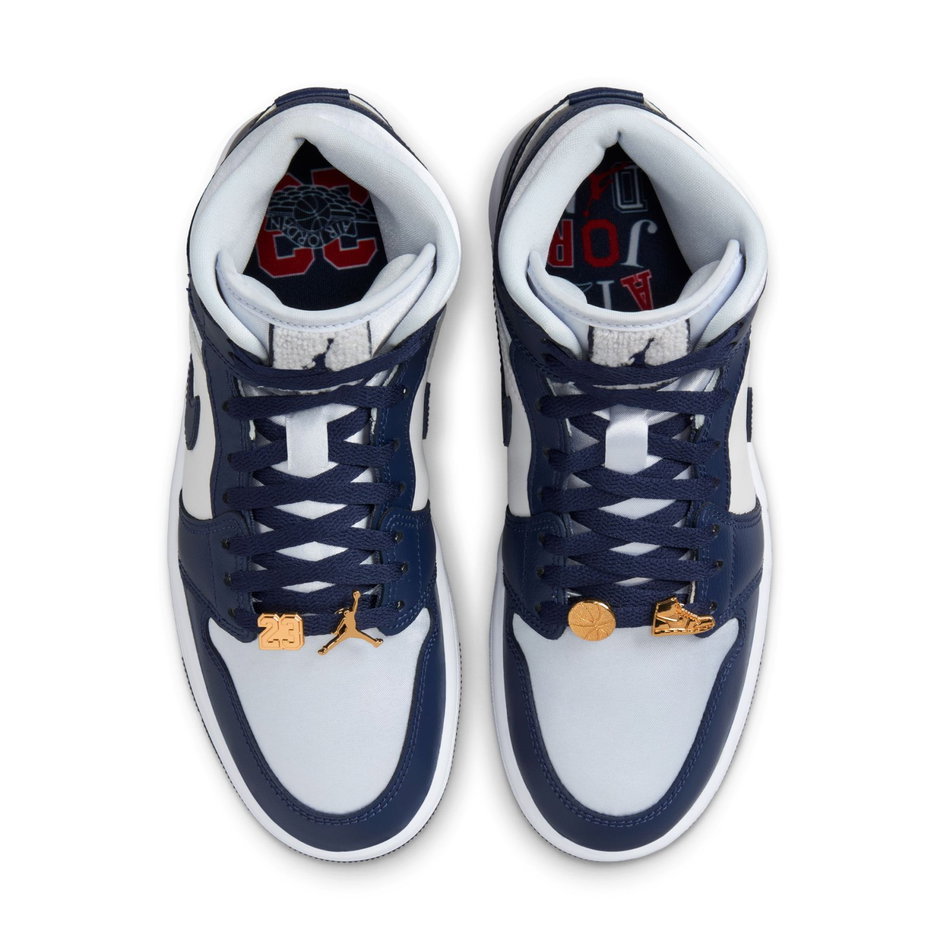 Air Jordan 1 Mid SE 'Football Grey' Kadın Basketbol Ayakkabısı