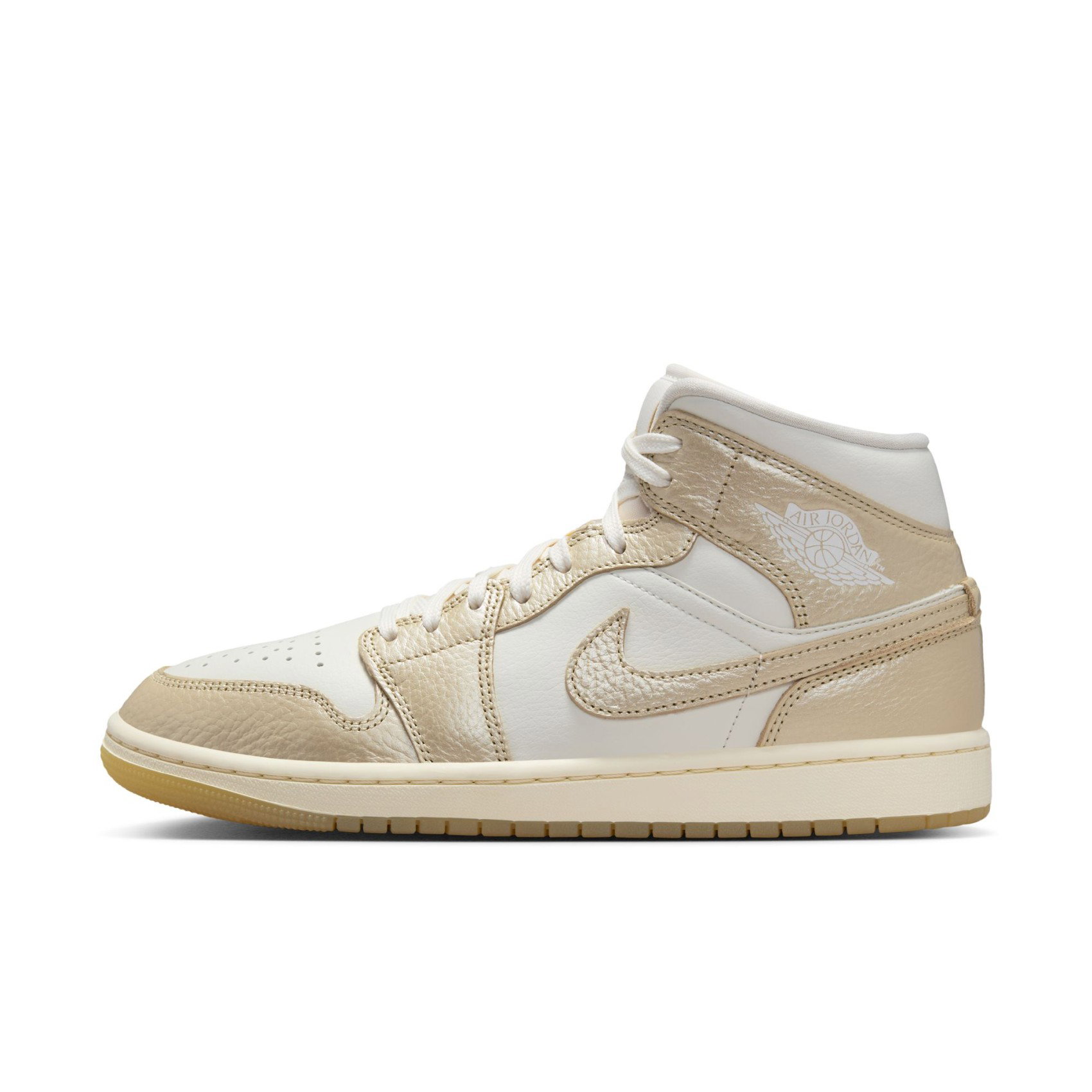 Nike Air Jordan 1 Mid SE 'Hoops Gold Pac' Kadın Basketbol