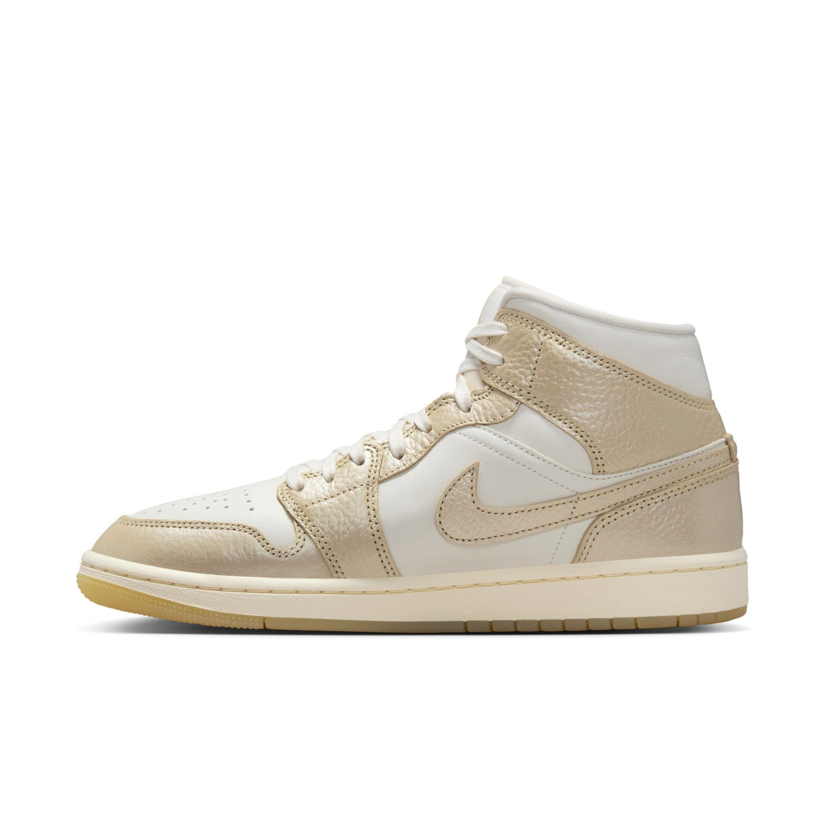 Nike Air Jordan 1 Mid SE 'Hoops Gold Pac' Kadın Basketbol