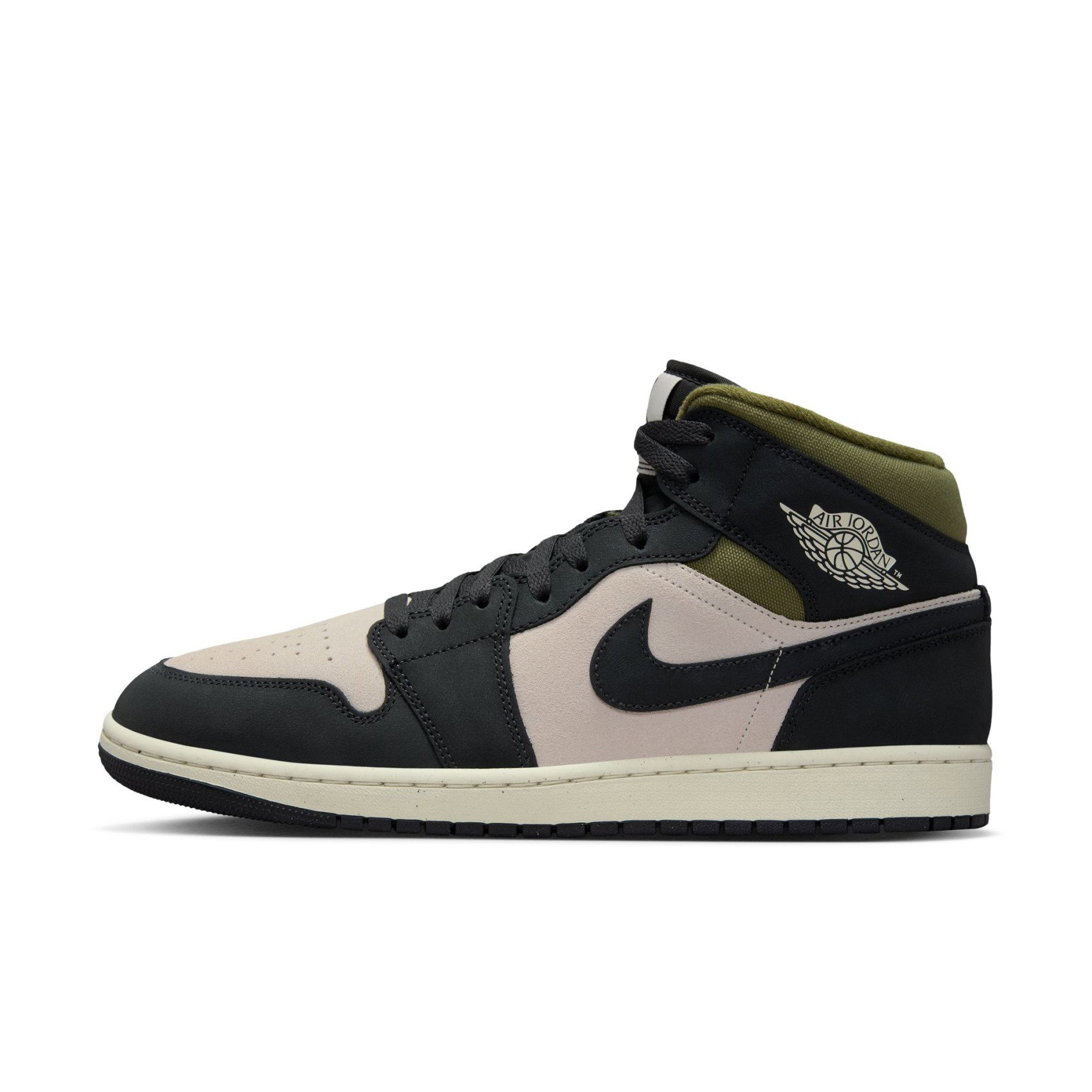 Nike Air Jordan 1 Mid SE 'Medium Olive' Erkek Basketbol Ayakkabısı