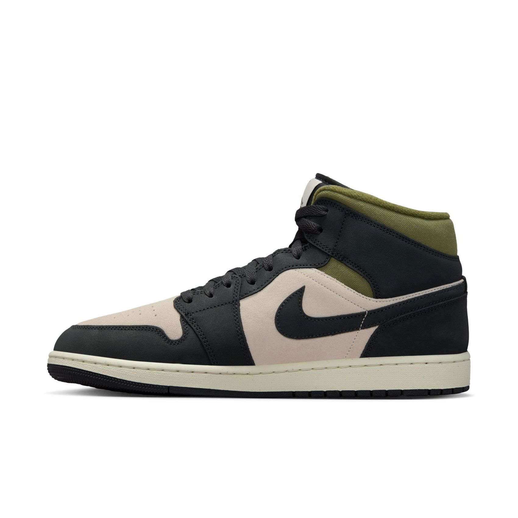Nike Air Jordan 1 Mid SE 'Medium Olive' Erkek Basketbol Ayakkabısı