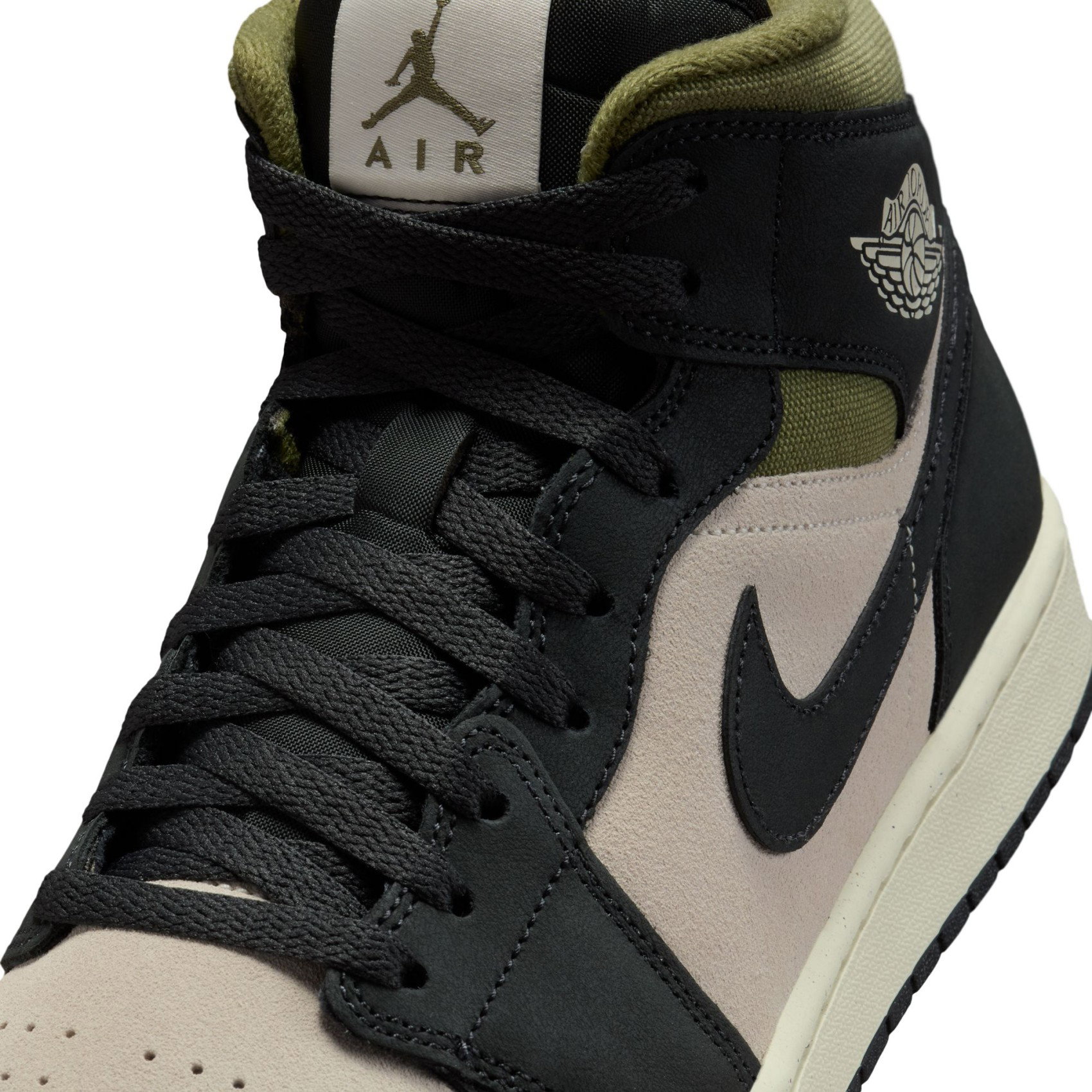 Nike Air Jordan 1 Mid SE 'Medium Olive' Erkek Basketbol Ayakkabısı