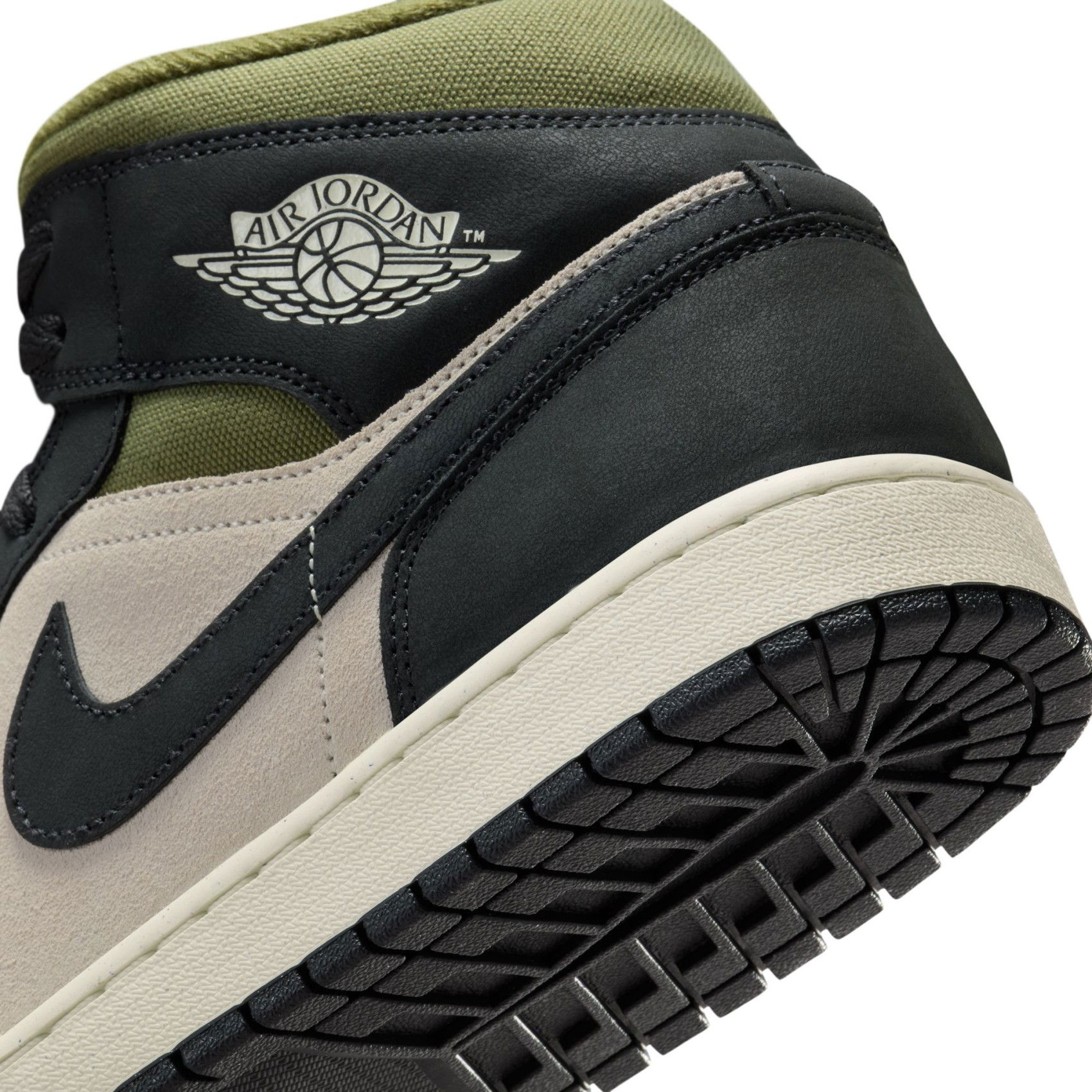 Nike Air Jordan 1 Mid SE 'Medium Olive' Erkek Basketbol Ayakkabısı