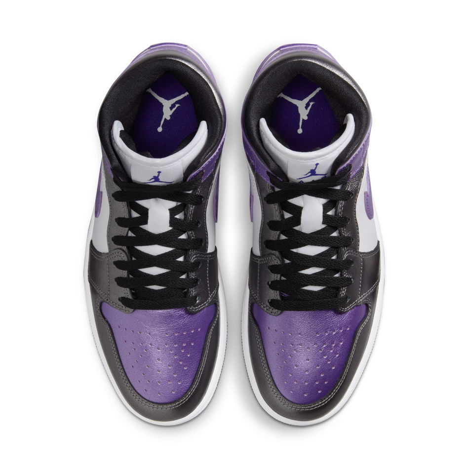 Air Jordan 1 Mid SE 'Metallic Purple' Kadın Basketbol Ayakkabısı