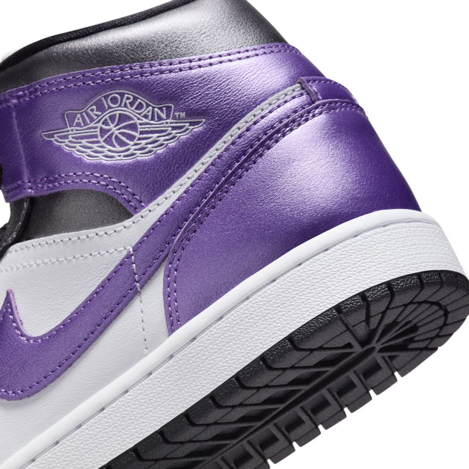 Air Jordan 1 Mid SE 'Metallic Purple' Kadın Basketbol Ayakkabısı