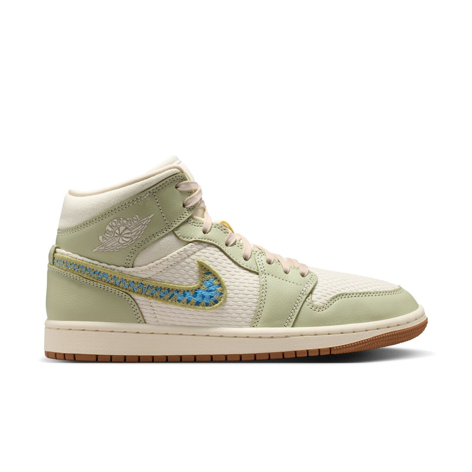 Air Jordan 1 Mid SE 'Olive Aura' Kadın Basketbol Ayakkabısı