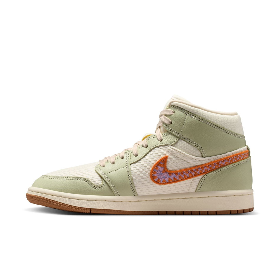 Air Jordan 1 Mid SE 'Olive Aura' Kadın Basketbol Ayakkabısı