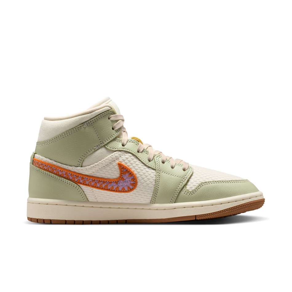 Air Jordan 1 Mid SE 'Olive Aura' Kadın Basketbol Ayakkabısı
