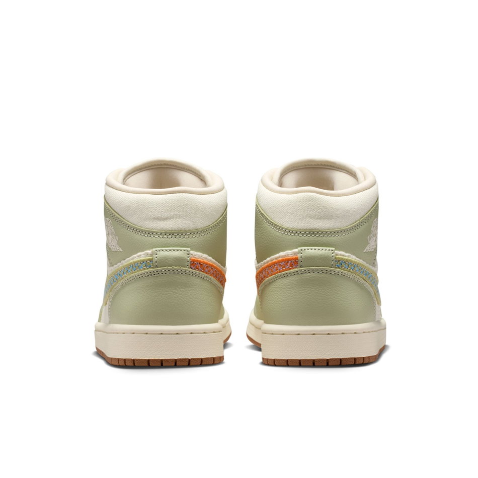Air Jordan 1 Mid SE 'Olive Aura' Kadın Basketbol Ayakkabısı