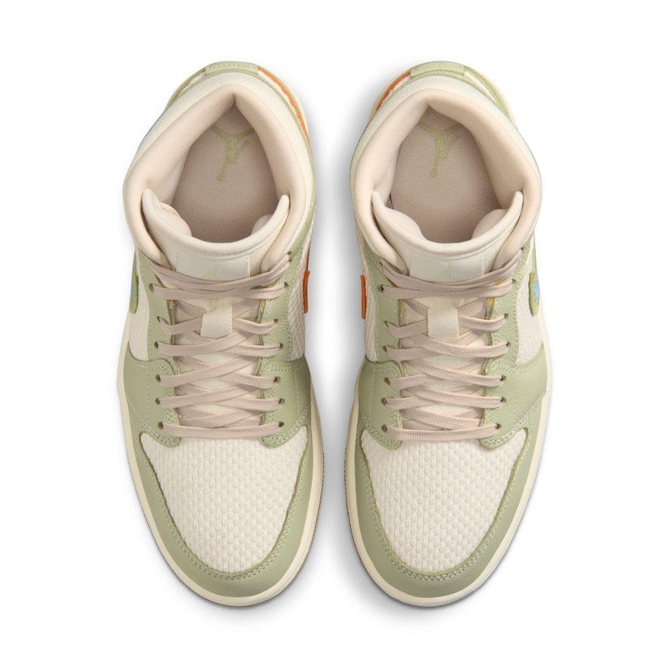 Air Jordan 1 Mid SE 'Olive Aura' Kadın Basketbol Ayakkabısı