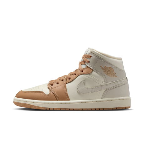 JORDAN - Air Jordan 1 Mid 'Tan Toe' Kadın Basketbol Ayakkabısı