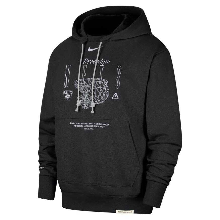 Brooklyn Nets Dri Fit Standard Hoodie Erkek Sweatshirt