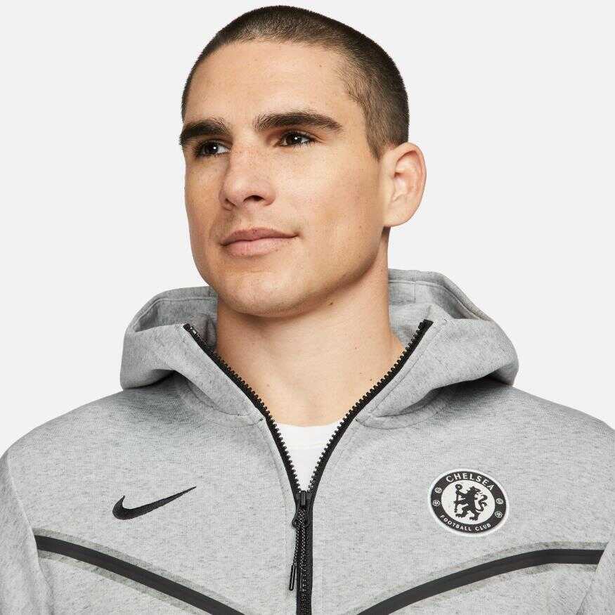 Chelsea FC Tech Fleece Hoodie Full-Zip Erkek Sweatshirt