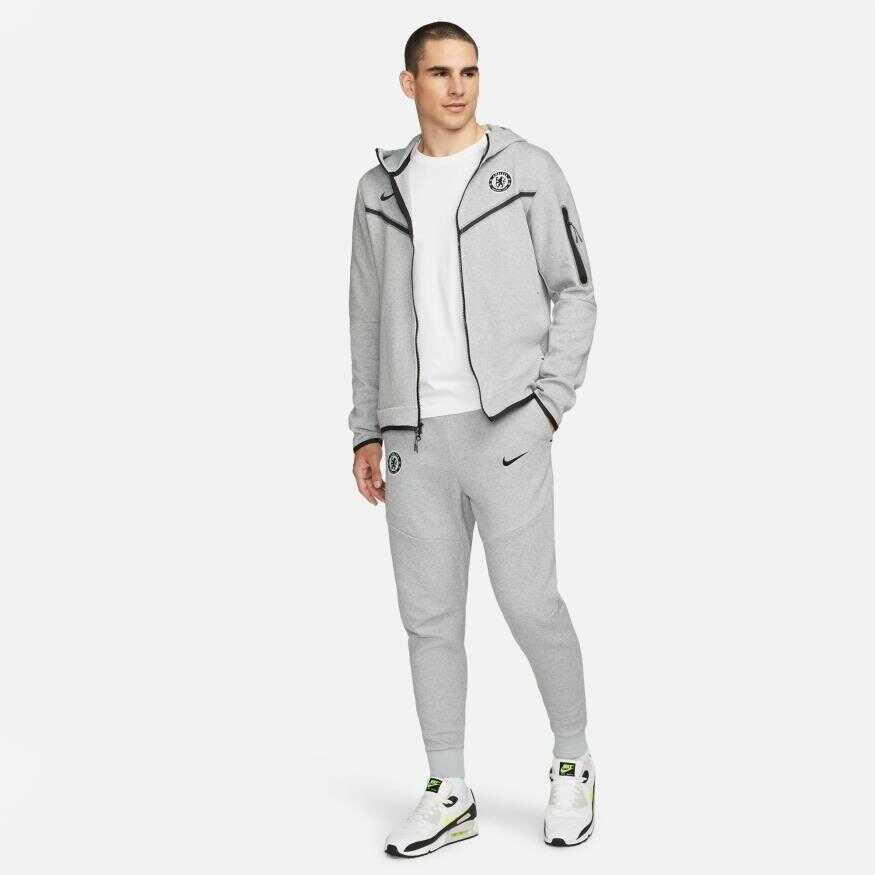 Chelsea FC Tech Fleece Hoodie Full-Zip Erkek Sweatshirt