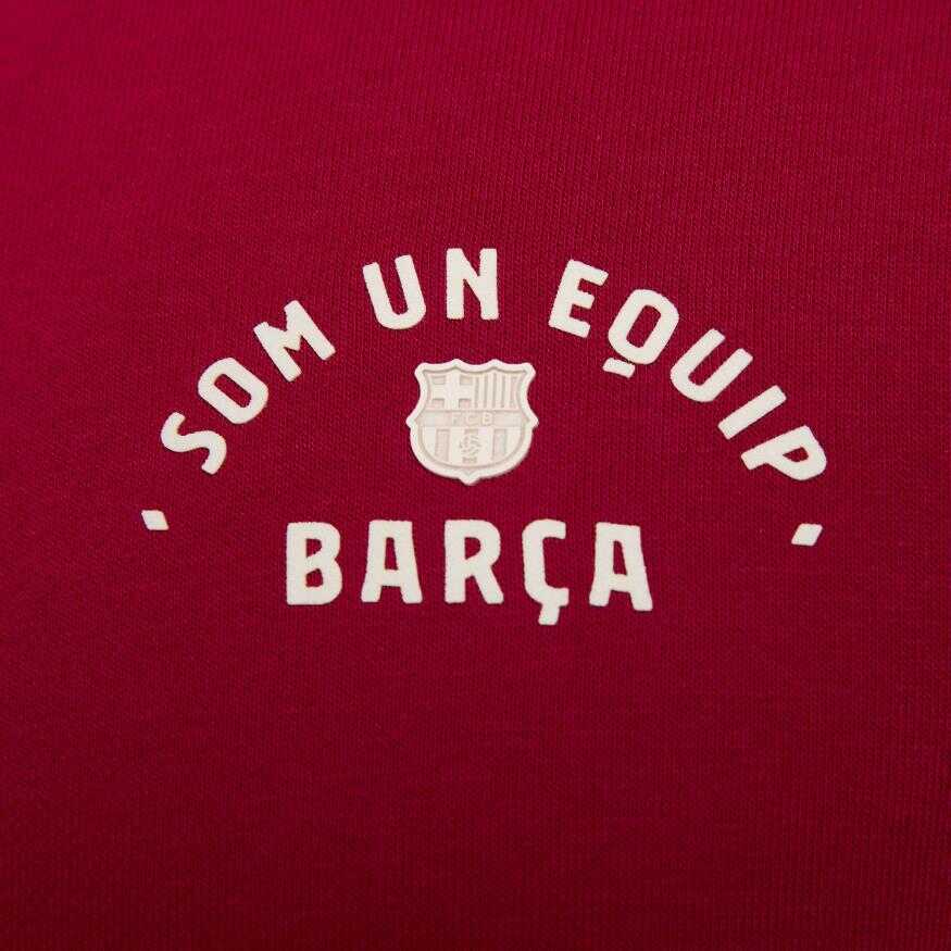 FC Barcelona Club Hoodie Full-Zip French Terry Erkek Sweatshirt