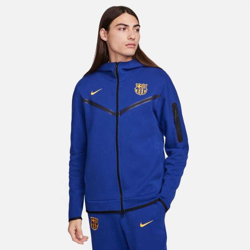 FC Barcelona NSW Tech Fleece Hoodie Fz Wr Erkek Sweatshirt