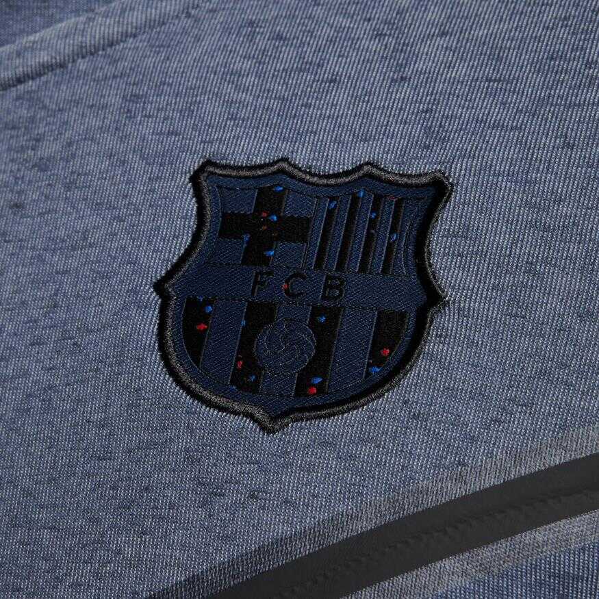 FC Barcelona Tech Fleece Hoodie Full-Zip Erkek Sweatshirt