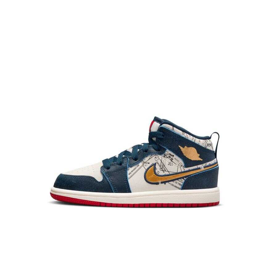 Jordan 1 Mid SE Ps Çocuk Basketbol Ayakkabısı