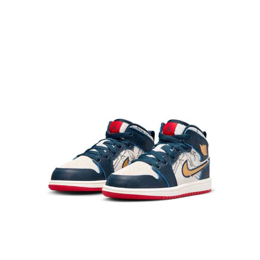 Jordan 1 Mid SE Ps Çocuk Basketbol Ayakkabısı