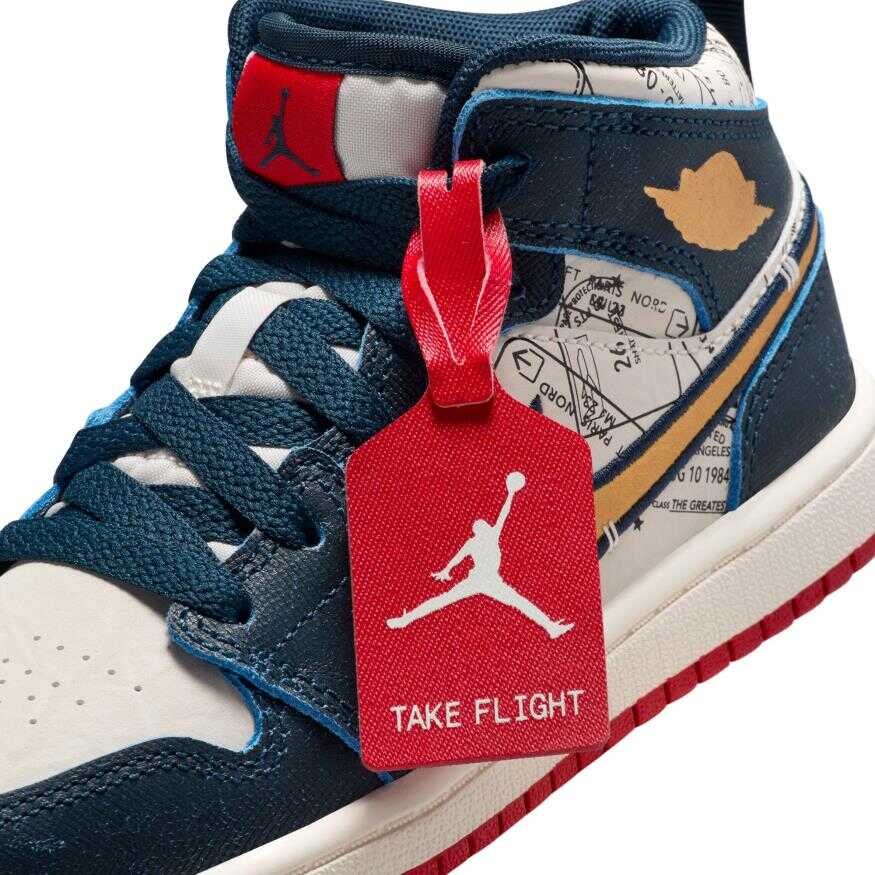 Jordan 1 Mid SE Ps Çocuk Basketbol Ayakkabısı