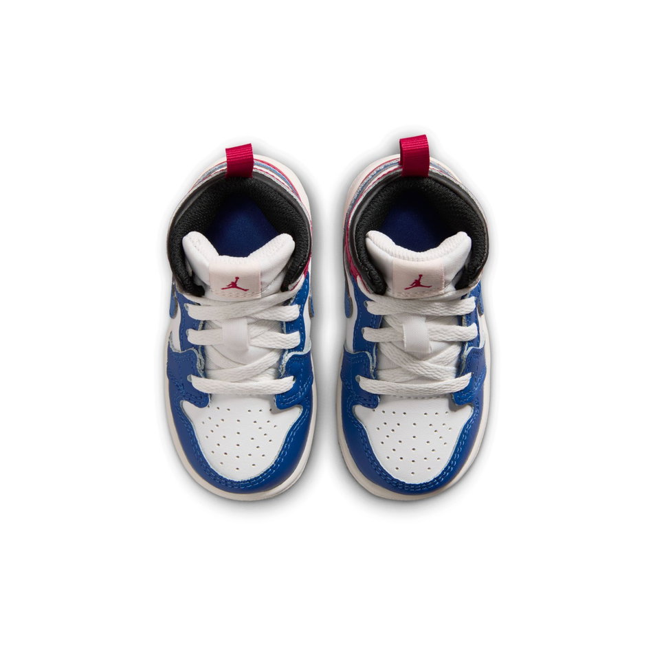 Jordan 1 Mid Td Çocuk Mavi Basketbol Ayakkabısı