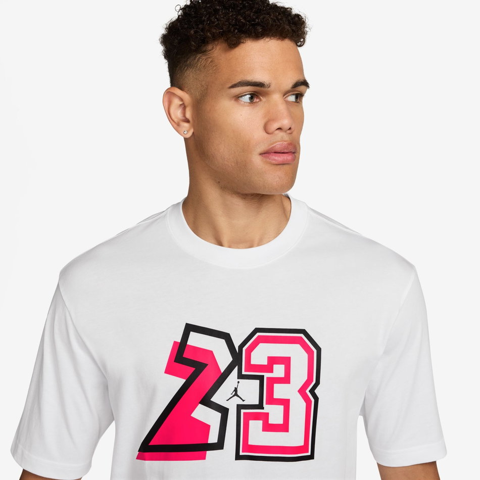Jordan 23 Gfx Ss Crew Erkek Beyaz Tişört