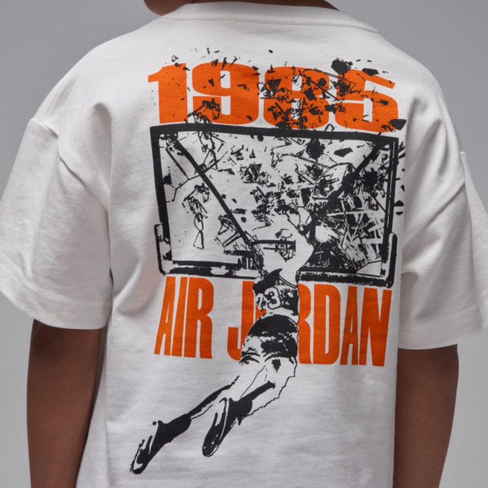 Jordan '85 Shatter Ss Tee Çocuk Beyaz Tişört
