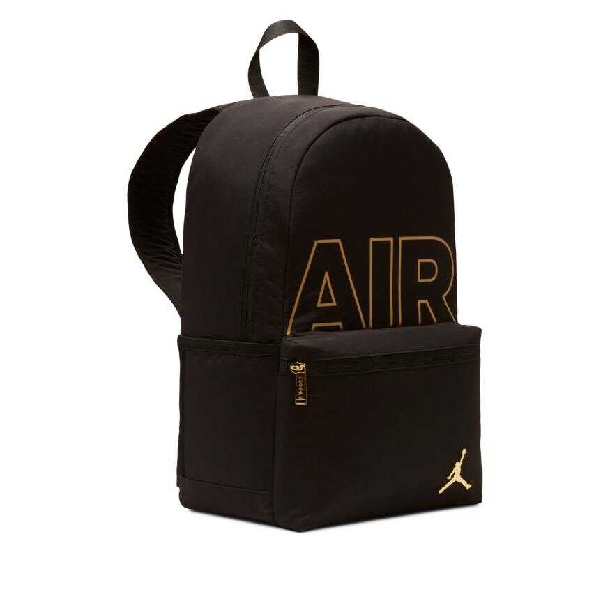 Jordan Black and Gold Backpack Sırt Çantası