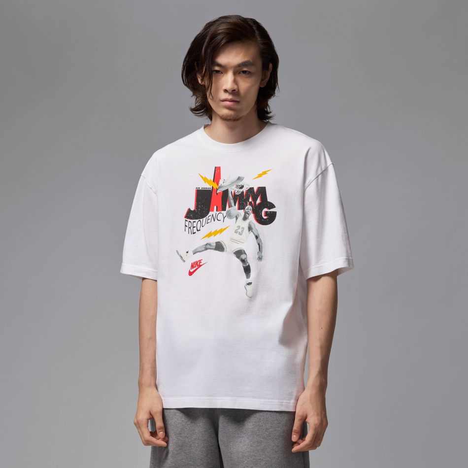 Jordan Brand 85 SS Crew Erkek Beyaz Tişört