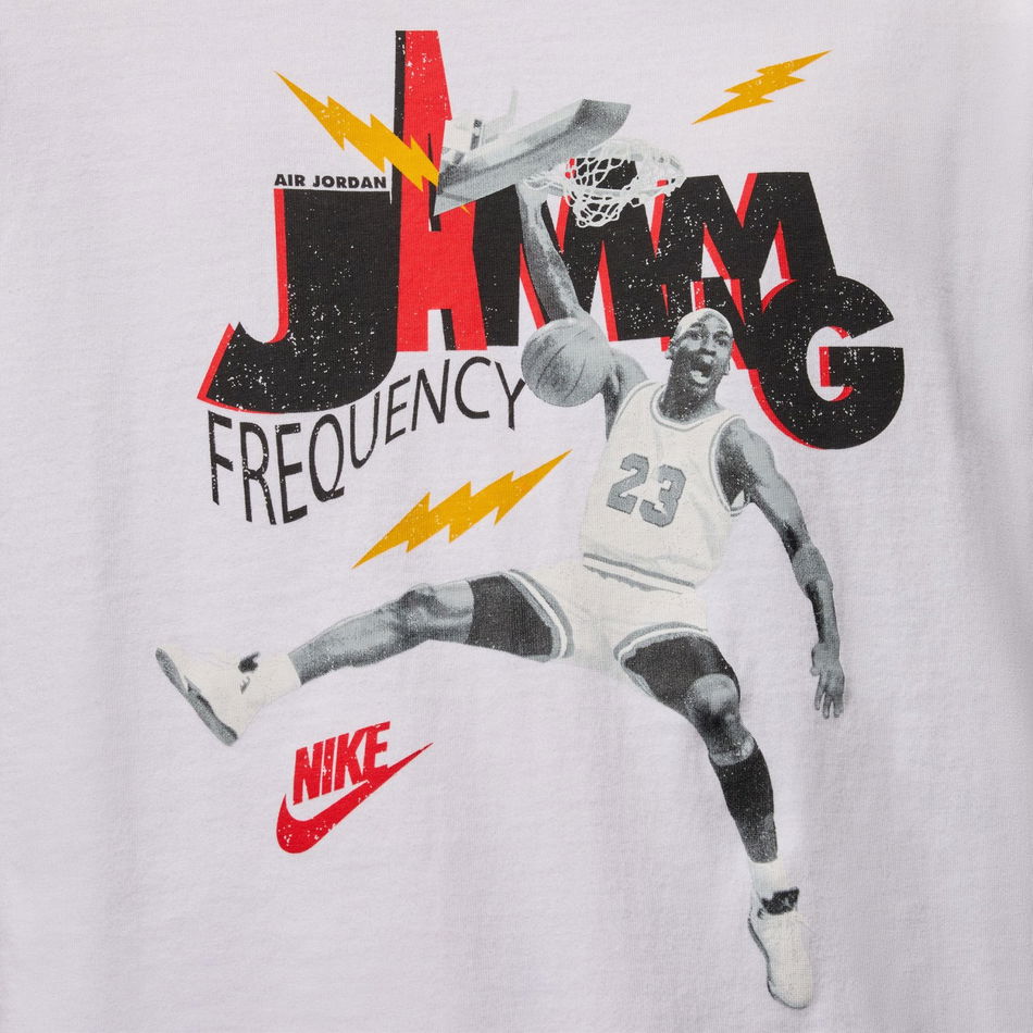 Jordan Brand 85 SS Crew Erkek Beyaz Tişört